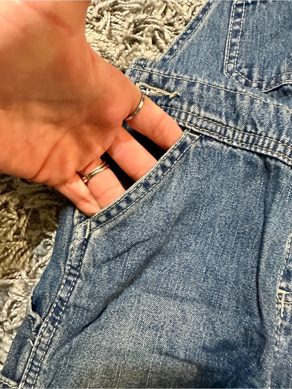 Wonderkids Denim Pull-On Jeans in Navy and Blue - Picture 8 of 16